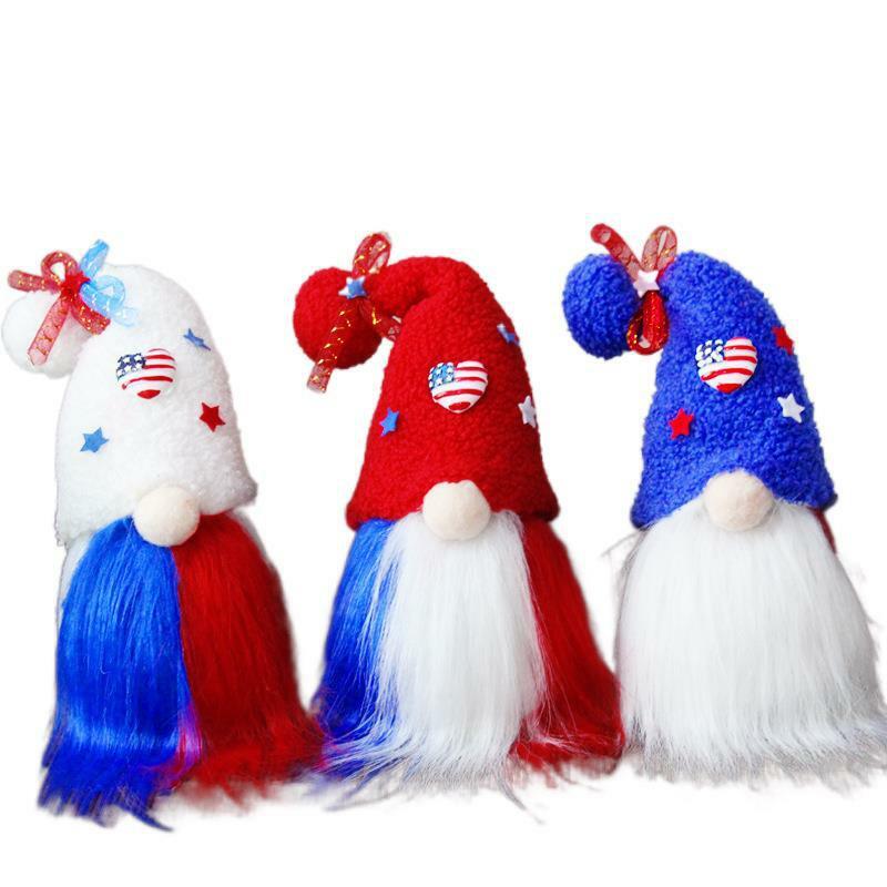 Event Plushies Faceless Dwarf Plush Doll for American Independence Day Decor