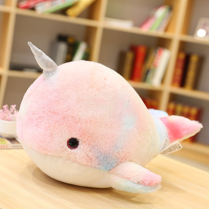 Fish Plushies Adorable Colorful Narwhal Plush Doll - Perfect Kids Toy Gift