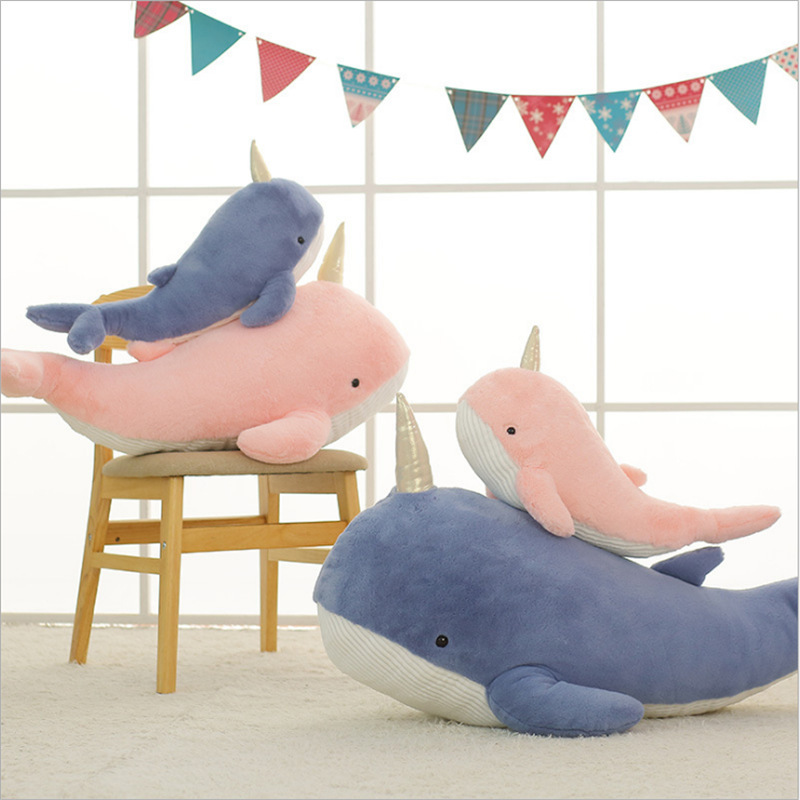 Fish Plushies Soft & Cute Narwhal Pillow - Perfect Cuddly Companion for Kids