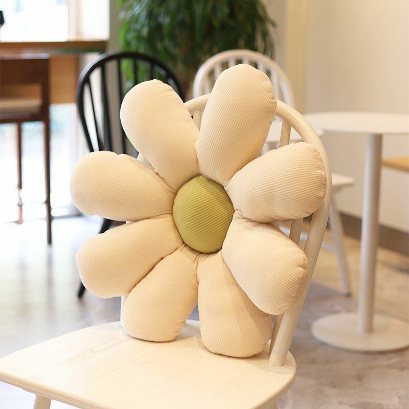 Flower Plushies Daisy Flower Cushion for Office, Car & Bay Window Comfort