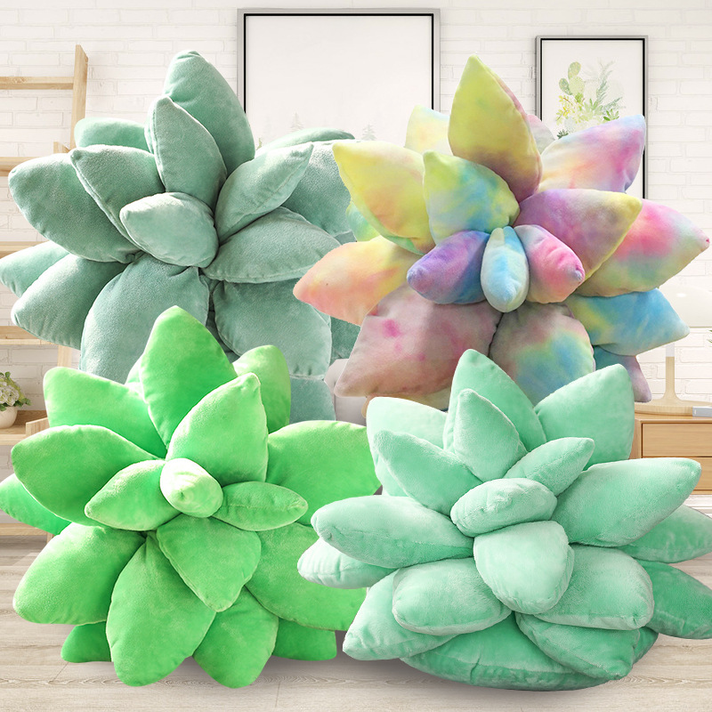 Flower Plushies Soft & Lifelike Succulent Plush Toys: Potted Pillow Cushions for Kids & Girls
