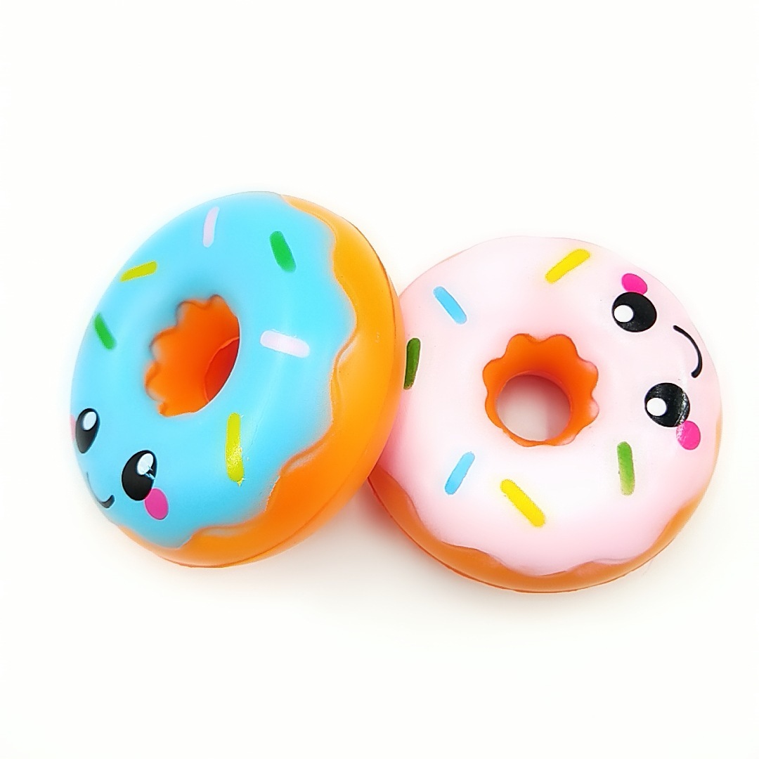 Food Plushies Adorable Smiling Donut Doll - Slow Rising Stress Relief Toy