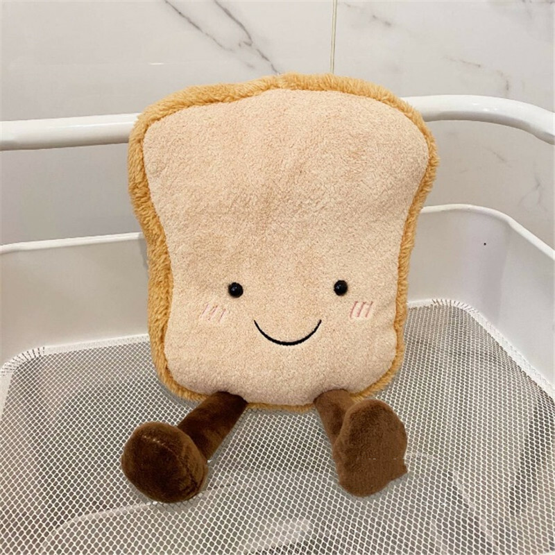 Food Plushies Adorable Toast Plush Toy: Soft Simulation Bread Pillow for Cuddles