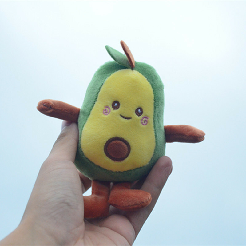 Fruit Plushies Adorable Avocado Cartoon Plush Pendant - Perfect Small Gift