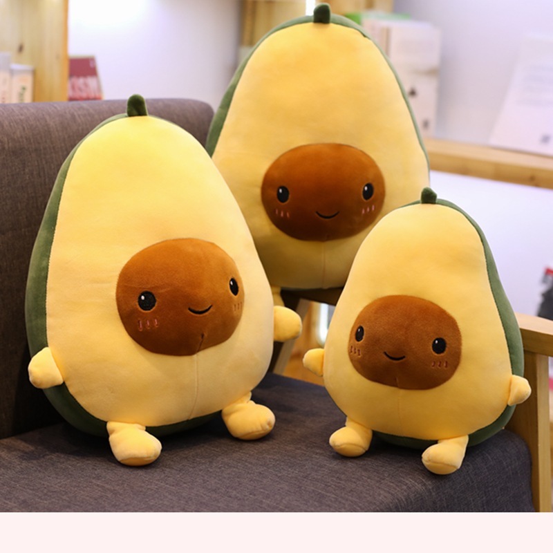 Fruit Plushies Adorable Avocado Plush Toy: Soft Cartoon Fruit Pillow Doll