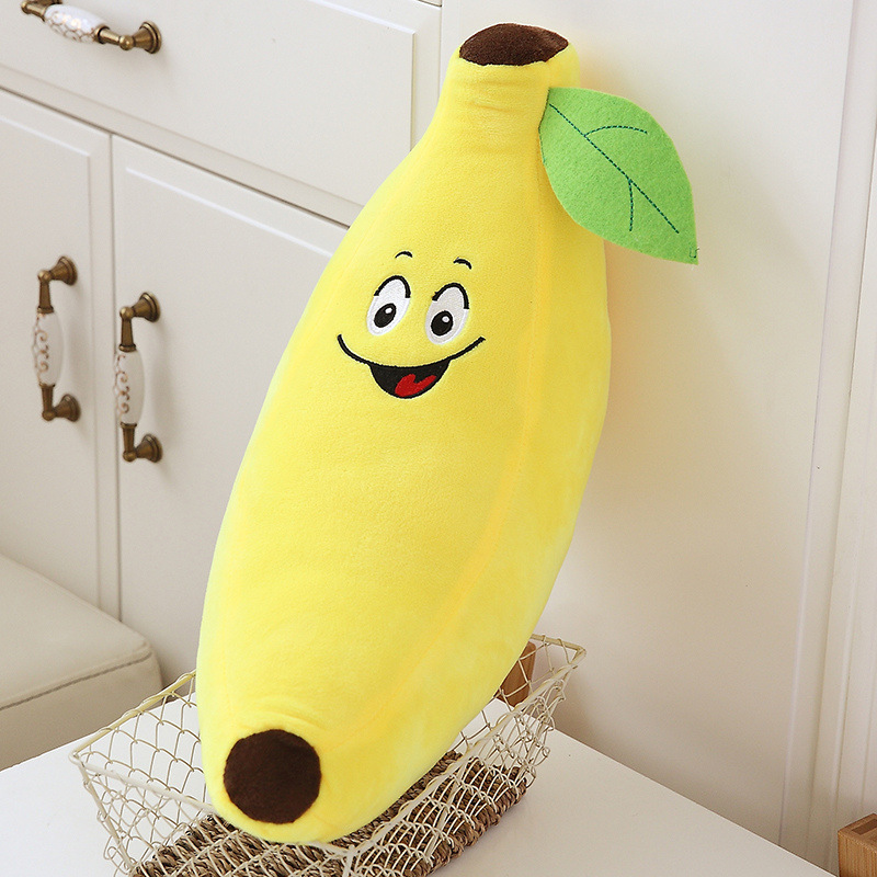 Fruit Plushies Adorable Cartoon Banana Pillow: Perfect Cuddly Companion for Kids