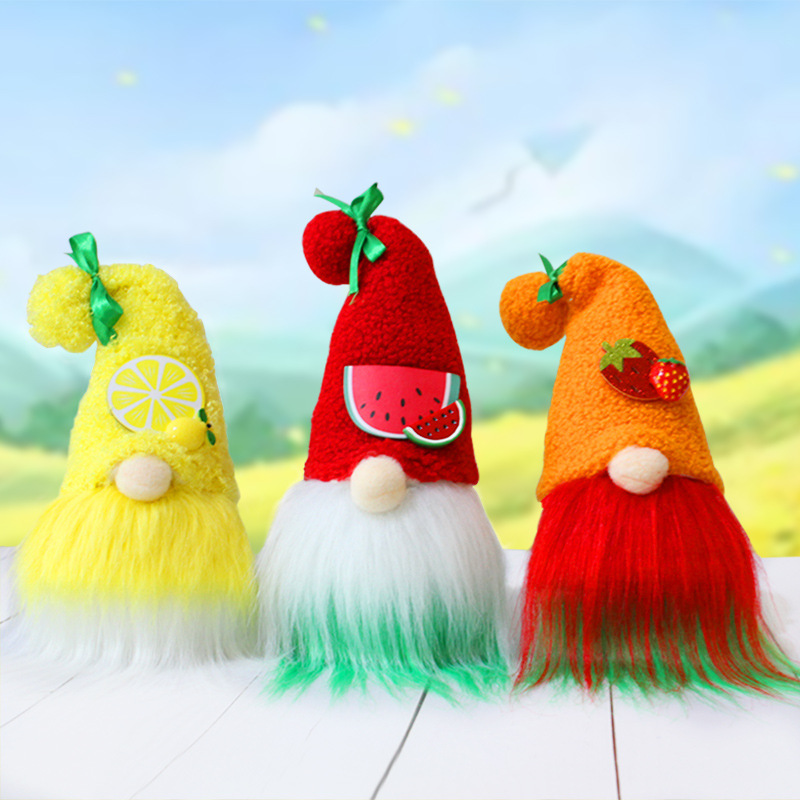 Fruit Plushies Adorable Faceless Fruit Dolls: Perfect Home Decorations