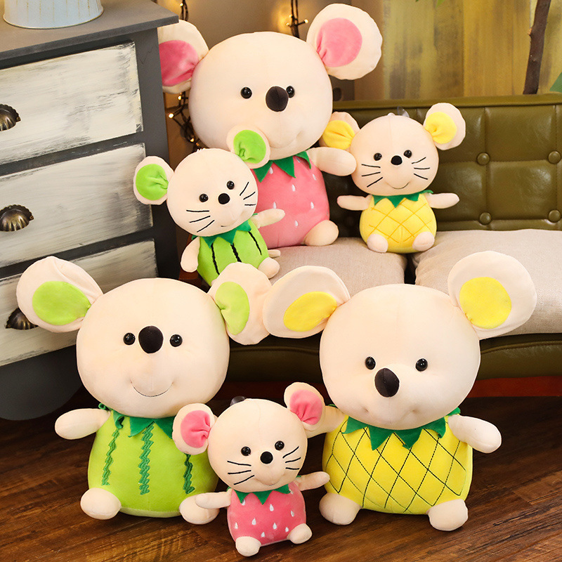 Fruit Plushies Adorable Fruit-Themed Plush Mouse Toy - Perfect Gift for Kids