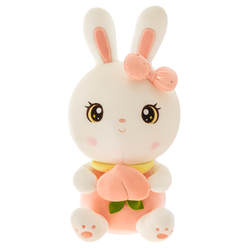 Fruit Plushies Adorable Fruit Bunny Plush Toy: Peach Rabbit Doll for Girls