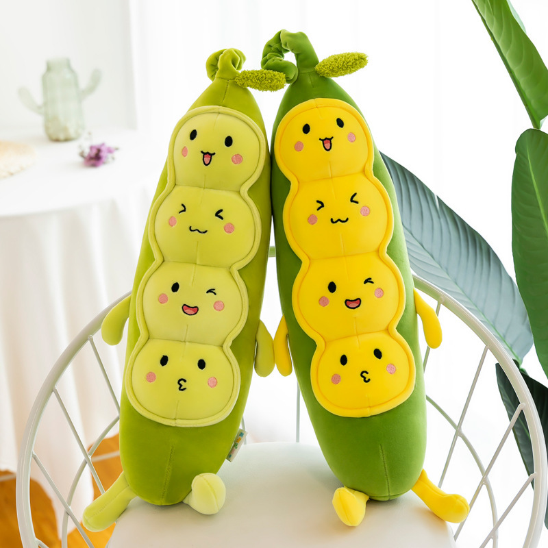 Fruit Plushies Adorable Pea Pillow Plush Toy: Perfect Cuddly Gift for Kids