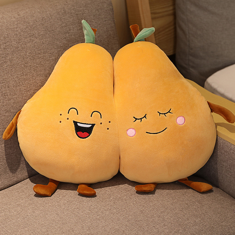 Fruit Plushies Adorable Pear Doll Plush Pillow - Perfect Cuddly Toy Gift