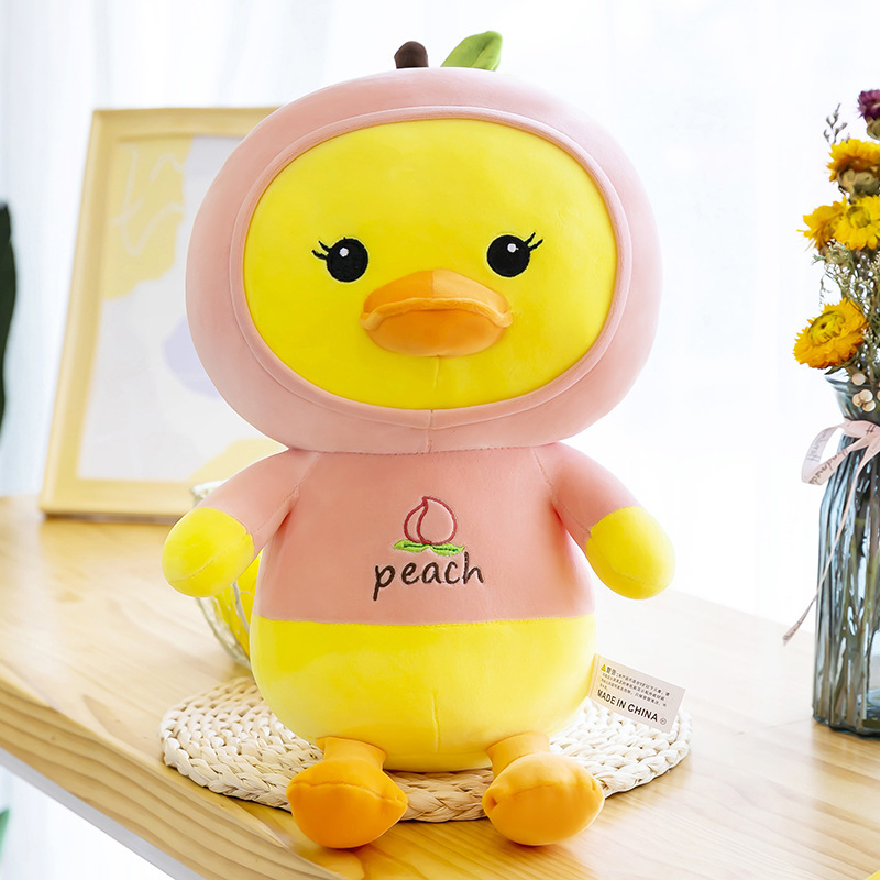 Fruit Plushies Adorable Plush Duck Toy Pillow - Perfect Sleeping Companion for Kids