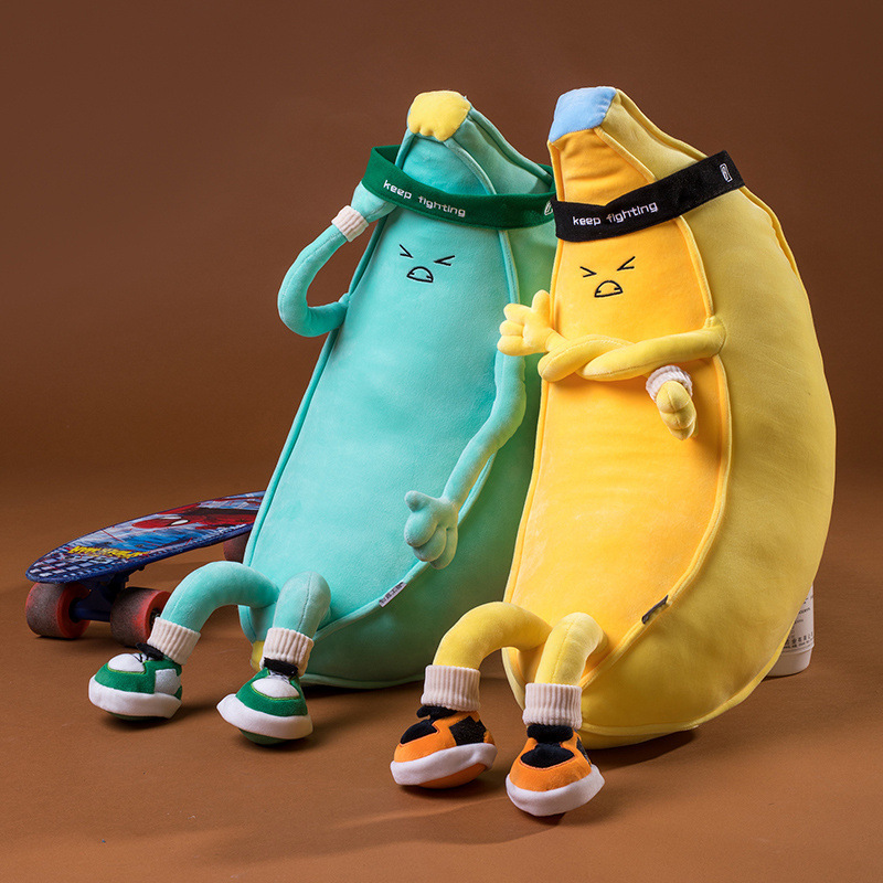 Fruit Plushies Hilarious Weight Loss Banana Doll: Boost Your Exercise Fun!