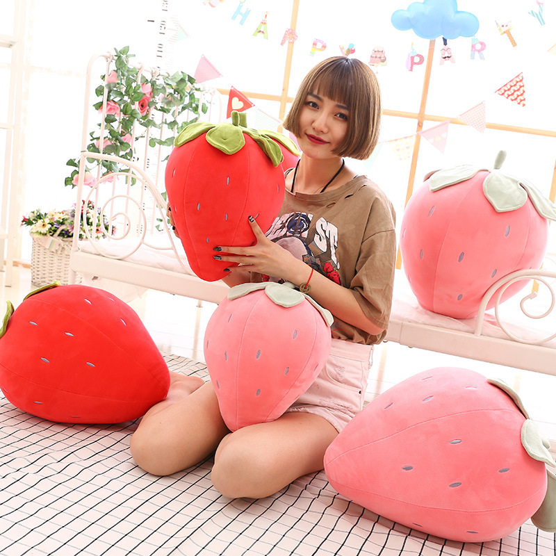 Fruit Plushies Soft Strawberry Plush Pillow - Perfect Birthday Gift Idea