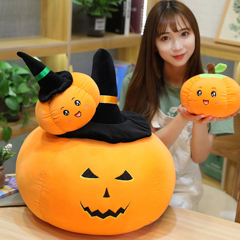 Halloween Plushies Adorable Halloween Pumpkin Plush Toy Doll - Perfect Gift for Kids
