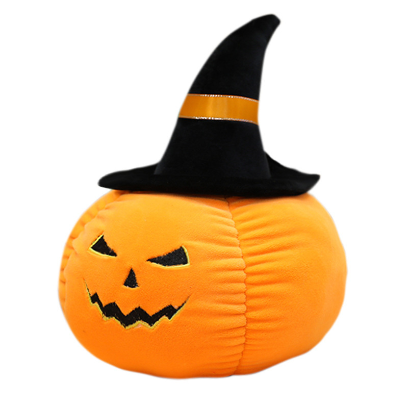 Halloween Plushies Laughing Devil Pumpkin Pillow for Spooky Halloween Decor