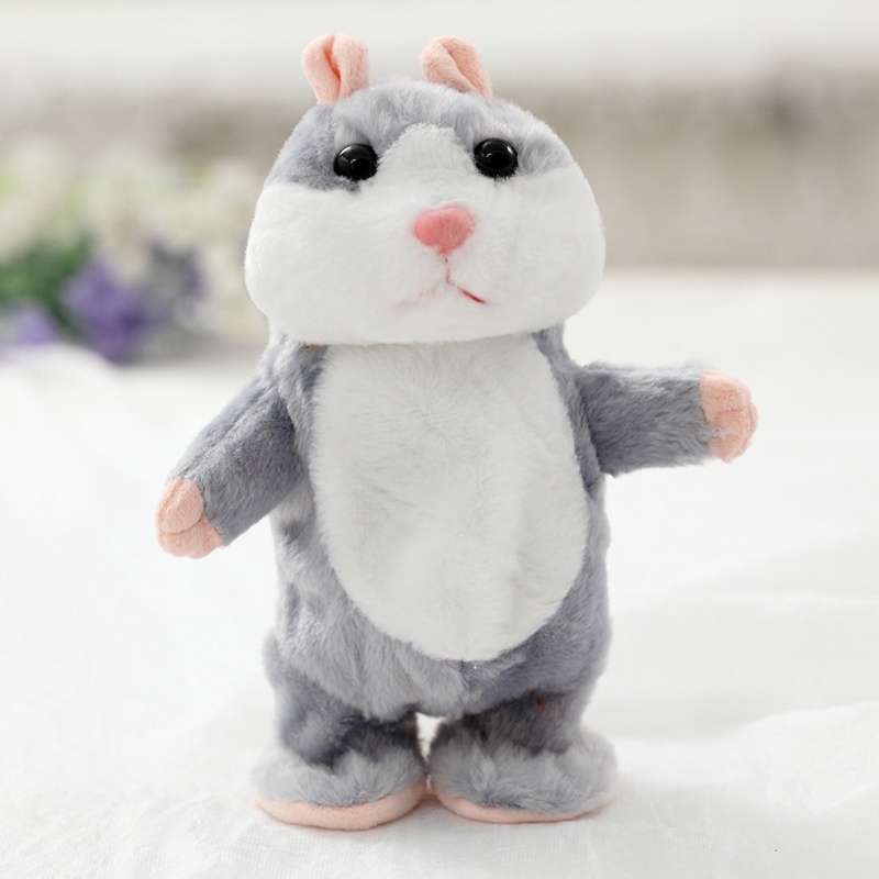 Hamster Plushies Adorable Talking Hamster Plush Toy - Walks, Speaks & Educates Kids