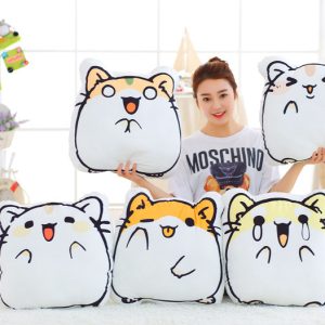 Hamster Plushies Washable Cartoon Hamster Plush Pillow - Detachable Sofa Cushion for Living Room