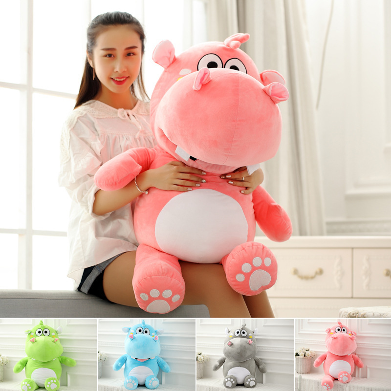 Hippo Plushies Adorable Hippo Plush Toy Pillow - Soft & Cuddly Rag Doll for Kids
