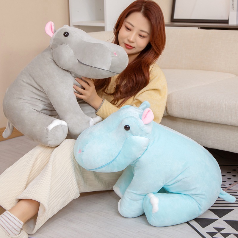 Hippo Plushies Adorable Plush Hippo Toy Pillow - Perfect Children's Day Gift