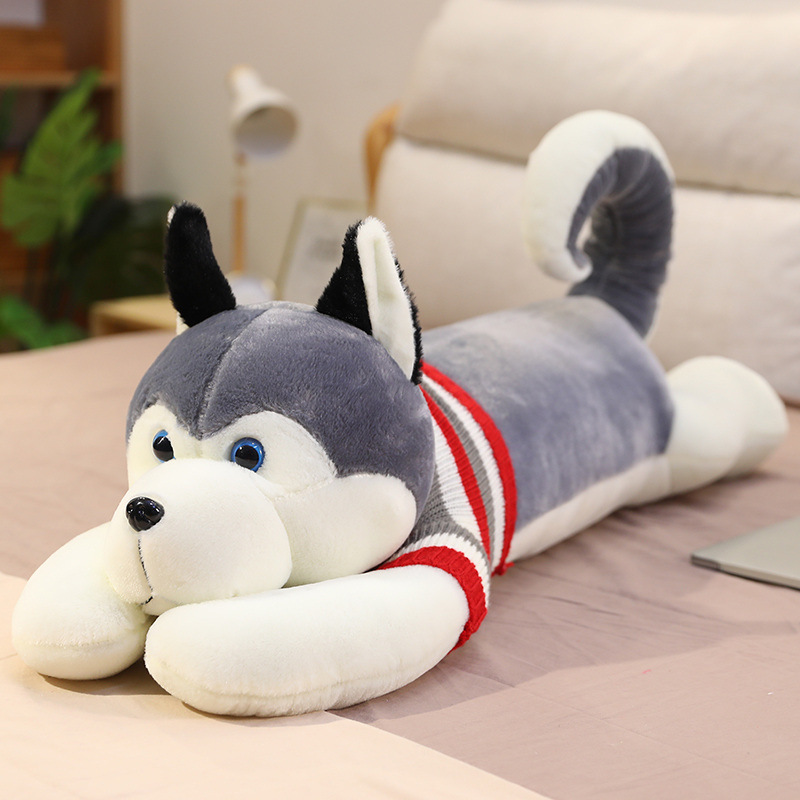 Husky Plushies Adorable Husky Dog Bear Plush Toy - Perfect Sleeping Pillow for Girls