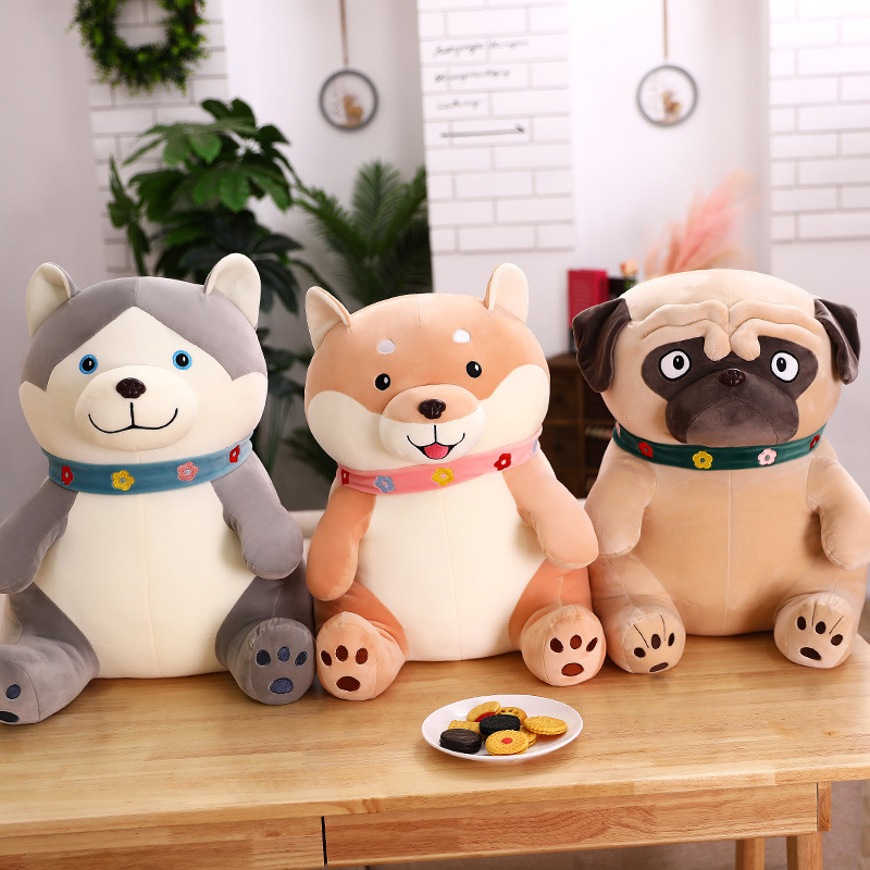 Husky Plushies Adorable Plush Dogs Set for Kids - Husky, Shar Pei - Perfect Girls' Gift