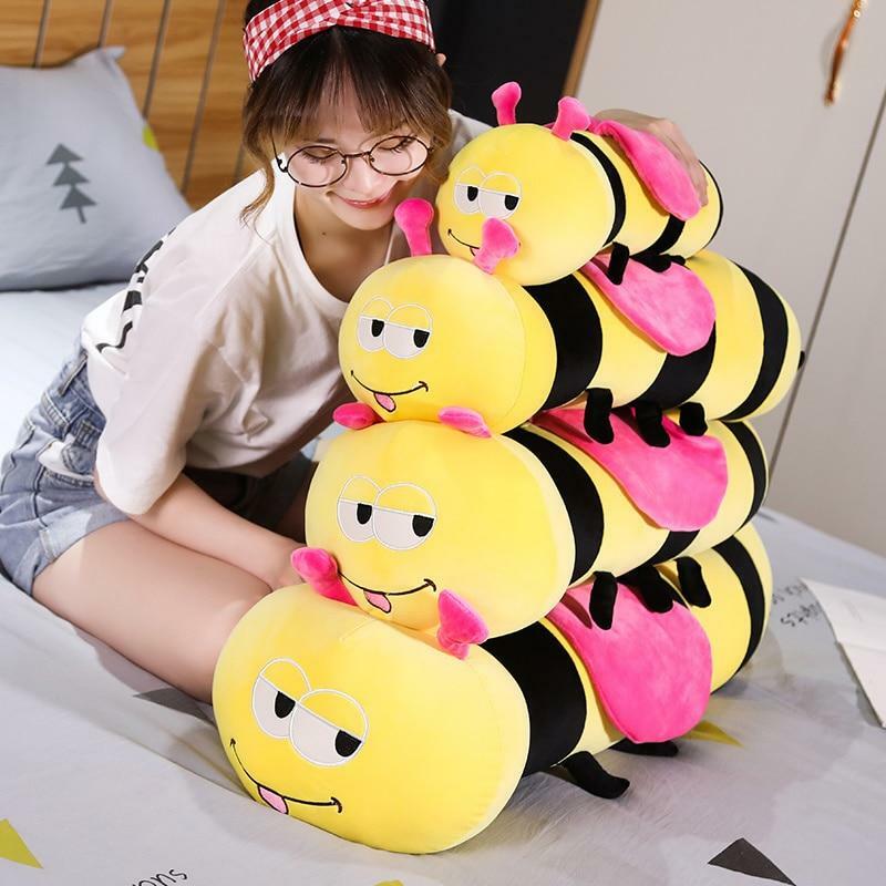 Insect Plushies Adorable Soft Bee Plush Toy - Perfect Cuddly Gift for Kids