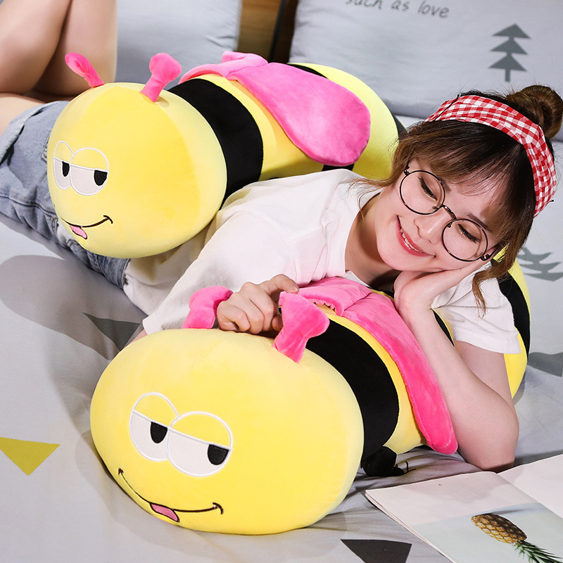 Insect Plushies Adorable Soft Bee Plush Toy - Perfect Cuddly Gift for Kids