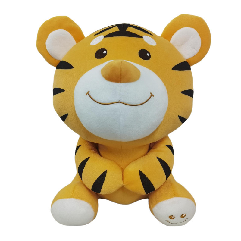 Lion Plushies Adorable Happy Tiger Plush Doll - Cuddly Toy Pillow & Ornament