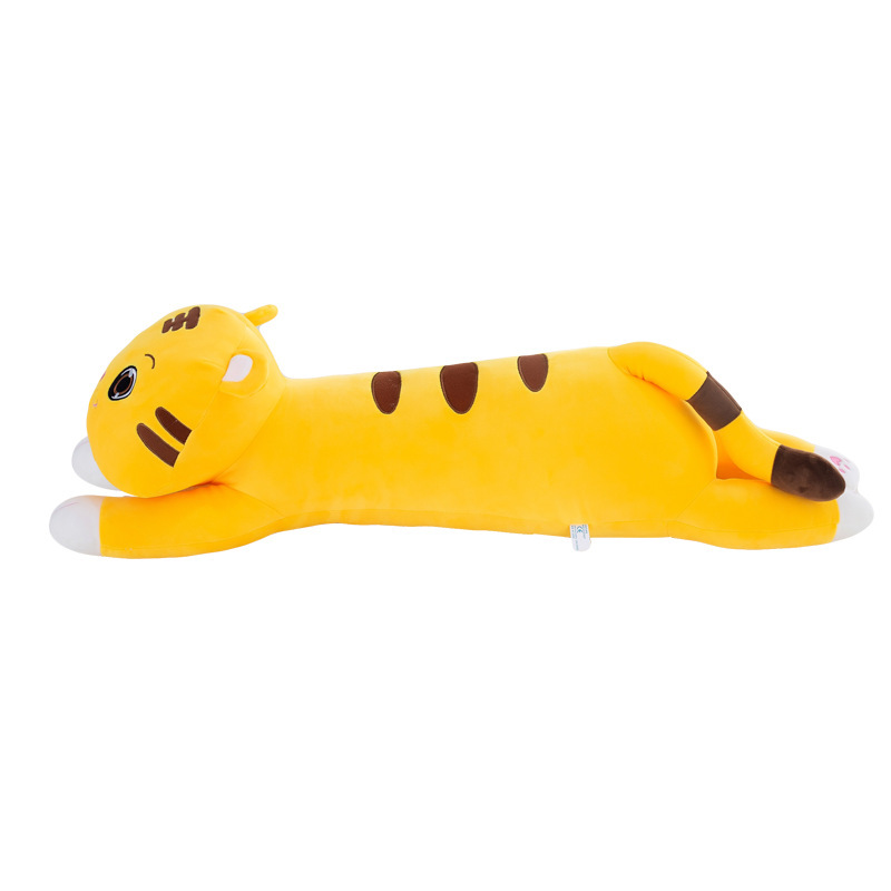 Lion Plushies Adorable Lying Tiger Plush Toy - Long Pillow for Kids Sleep Comfort