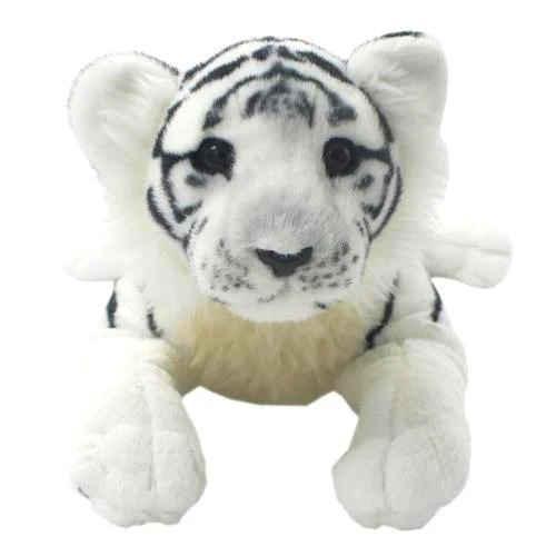 Lion Plushies Adorable White Tiger Cub Plush Toy - Soft & Cuddly Stuffed Animal