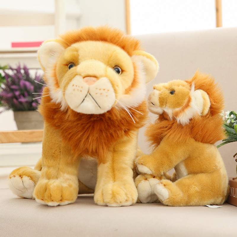 Lion Plushies Realistic Lion Plush Toy: Cuddle & Roar with Soft Stuffed Animal