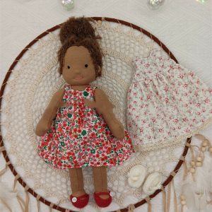 Little Plushies Handmade Waldorf Plush Doll: Long Hair Girl for Heartfelt Gifting