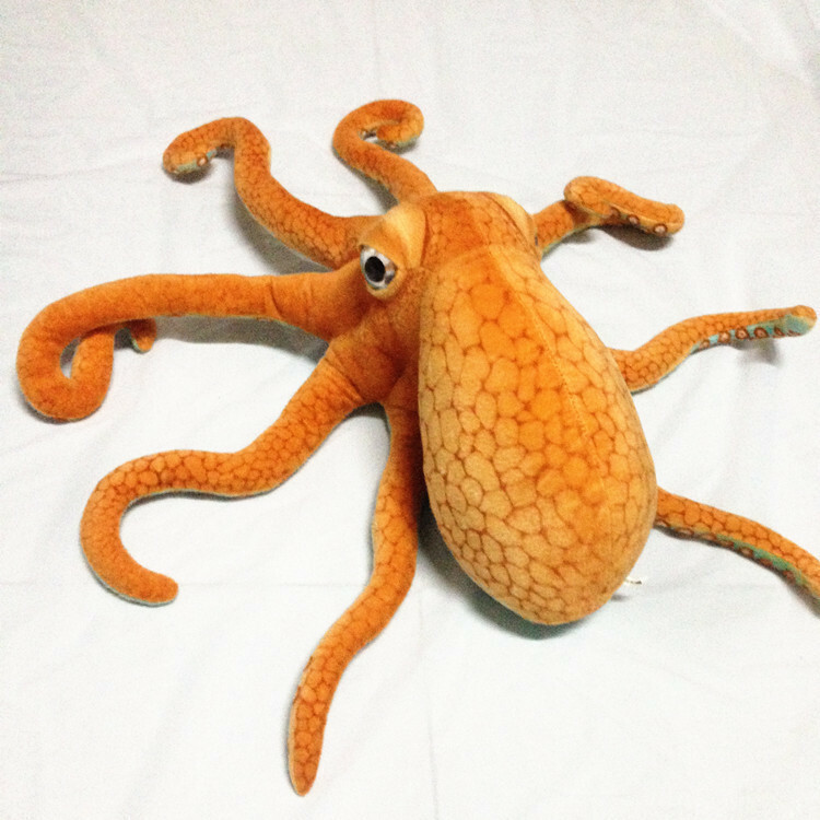 Octopus Plushies Adorable Orange Octopus Plush Toy - Soft & Cuddly Stuffed Animal