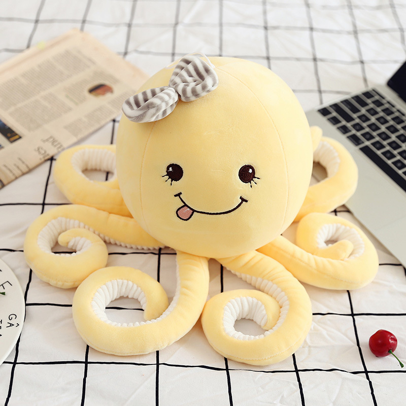 Octopus Plushies Adorable Soft Octopus Plush Toy - Colorful Stuffed Fish Doll with Funny Faces