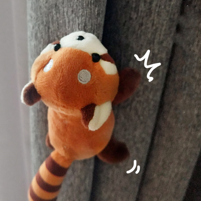 Panda Plushies Adorable Red Panda Plush Doll Brooch - Multi-Function Pin