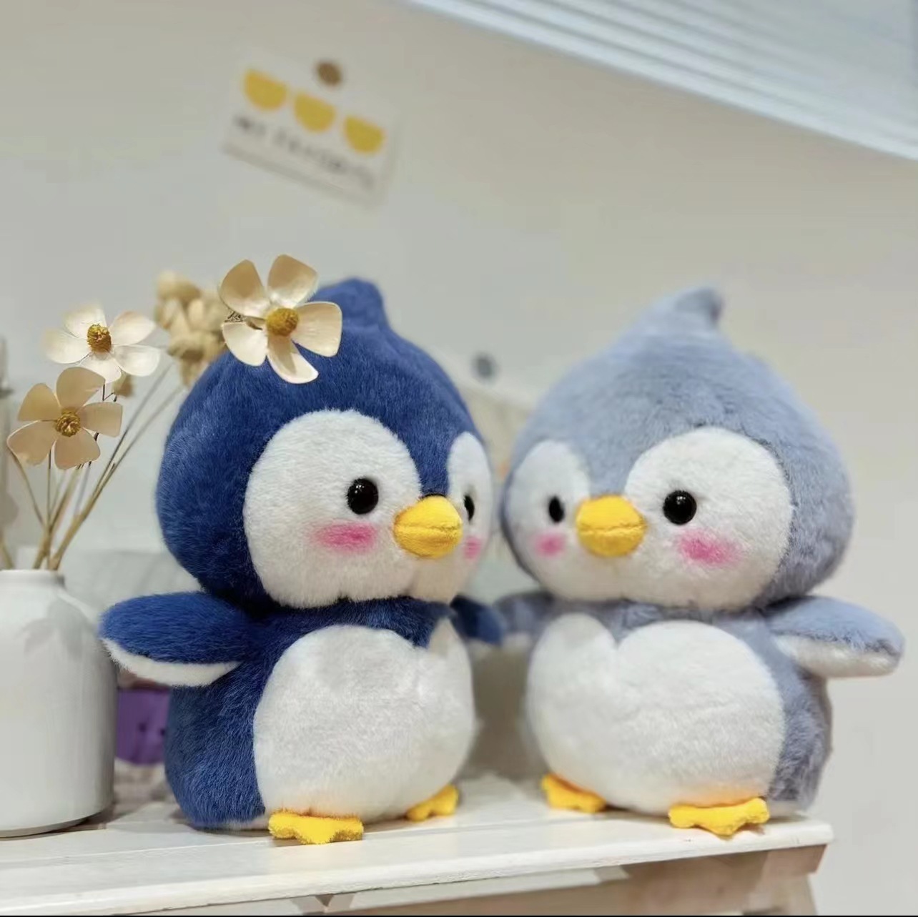 Penguin Plushies Adorable Peach Little Penguin Doll for Stylish Home Decor