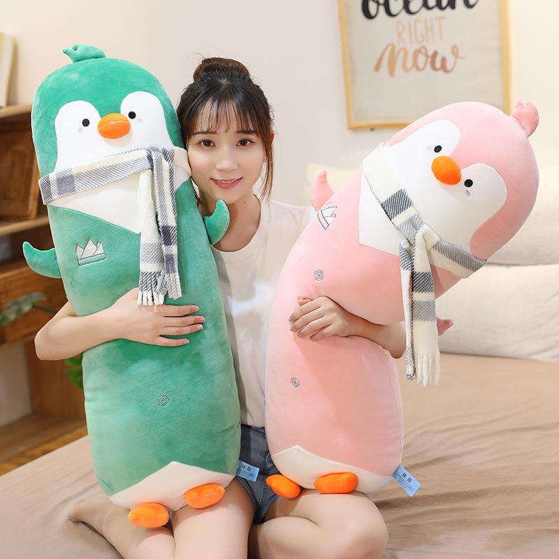 Penguin Plushies Adorable Penguin Companion Pillow - Soft, Cuddly Bedtime Buddy for Girls