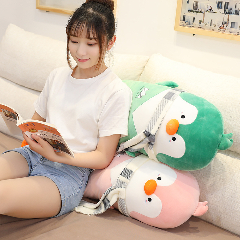 Penguin Plushies Adorable Penguin Companion Pillow - Soft, Cuddly Bedtime Buddy for Girls