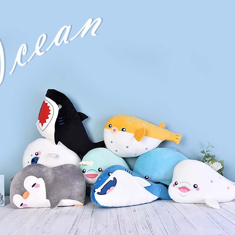 Penguin Plushies Beluga Penguin Plush Doll - Soft, Cuddly Sleeping Pillow