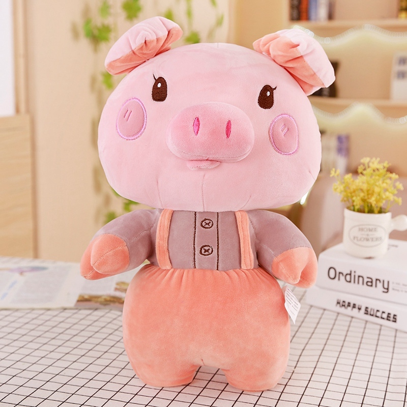 Pig Plushies Adorable Cotton Pig Plush Toy with Strap - Soft & Cuddly Pillow