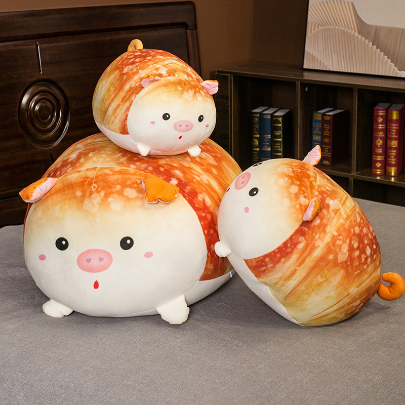 Pig Plushies Adorable Fat Pig Plush Toy: Soft & Cuddly Bread Pet Doll