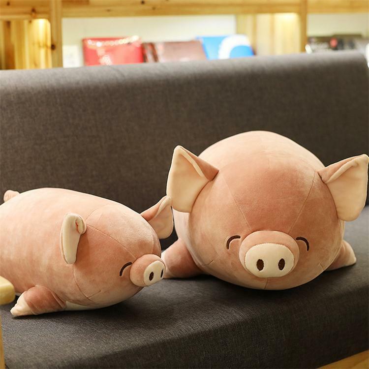 Pig Plushies Adorable Peach Pig Plush Toy: Soft Down Cotton Pillow for Girls