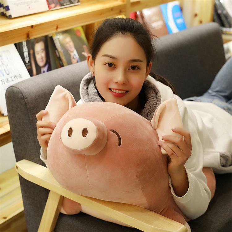Pig Plushies Adorable Peach Pig Plush Toy: Soft Down Cotton Pillow for Girls