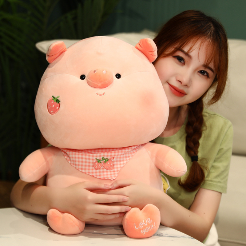 Pig Plushies Adorable Strawberry Pig Plush Doll - Perfect Girl's Pillow Gift