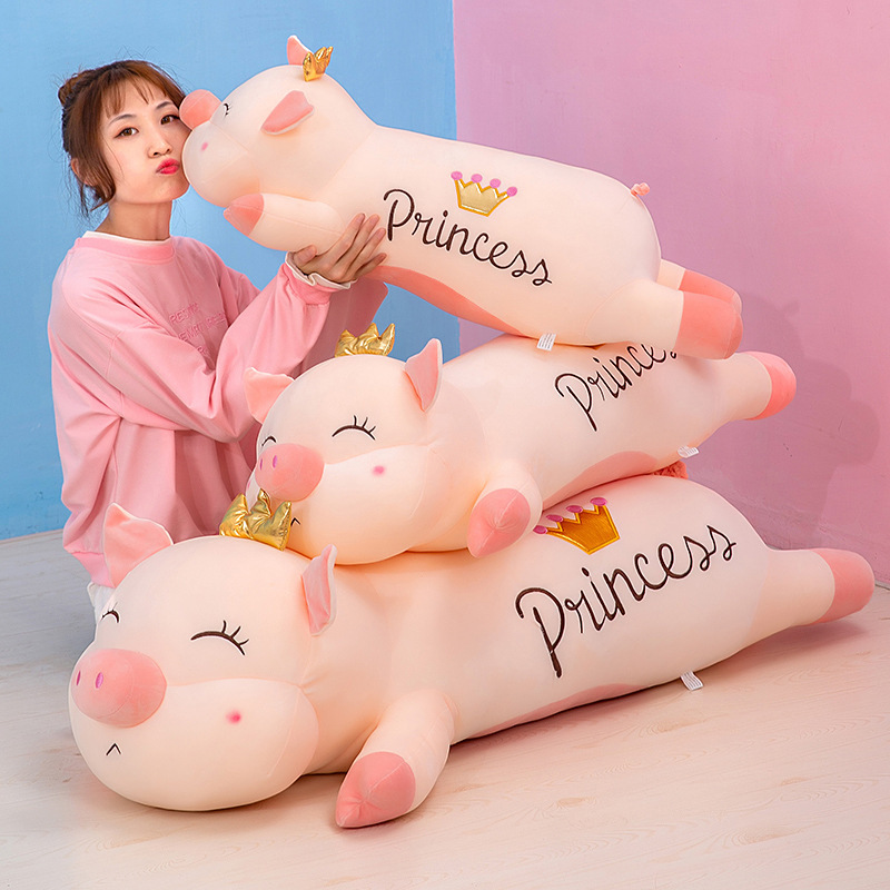 Pig Plushies Peppy Pig Plush Toy: Soft & Cuddly Crown-Wearing Companion
