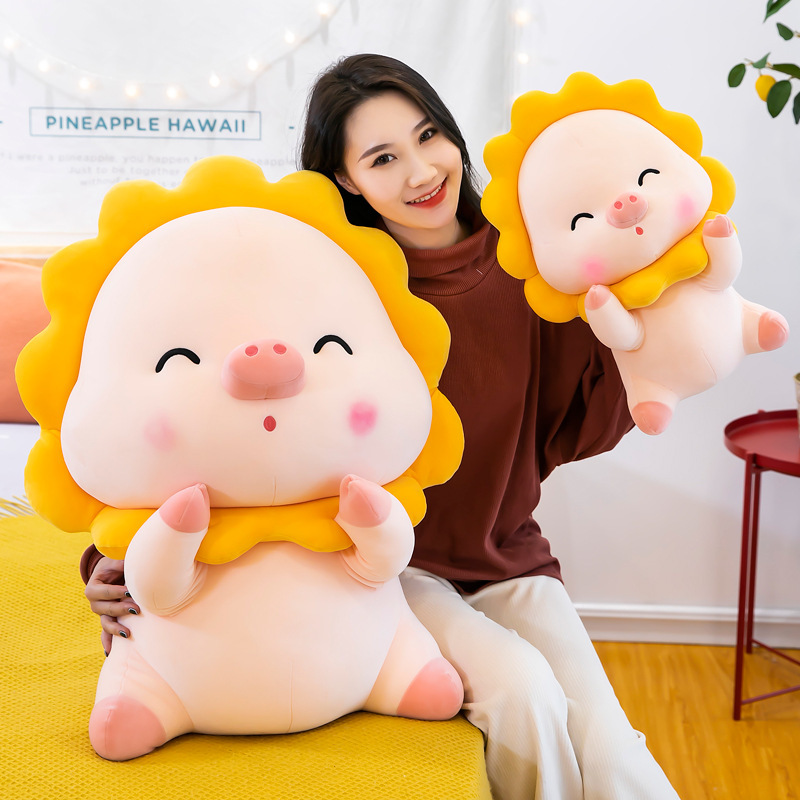 Pig Plushies Sunflower Pig Plush Toy: Perfect Sleeping Pillow for Girls