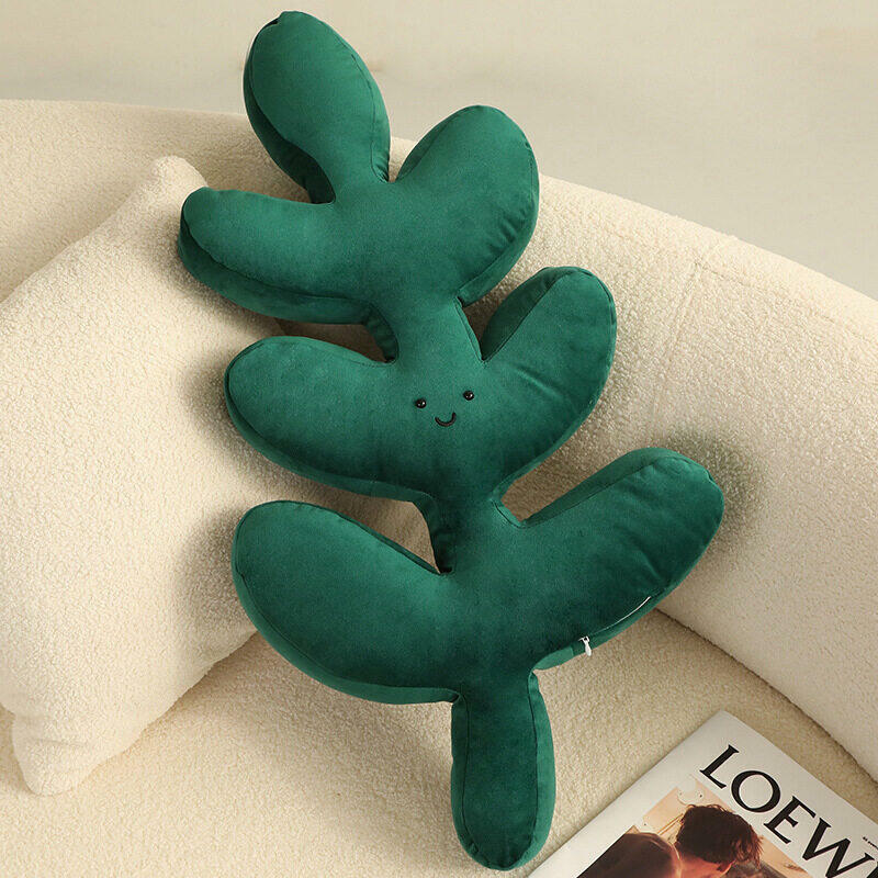 Plant Plushies Nordic Green Plant Pillow: Simple Sofa Decoration for Siesta Comfort