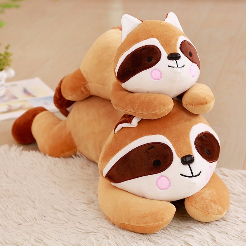 Raccoon Plushies Adorable Down Cotton Raccoon Plush Toy - Soft & Cuddly for Kids