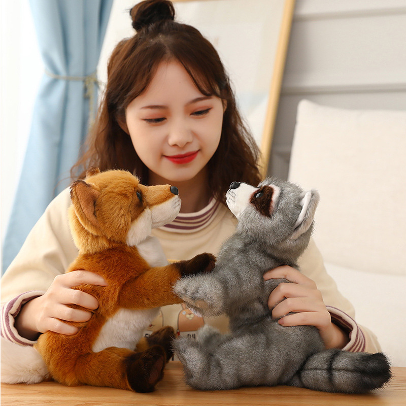 Raccoon Plushies Adorable Plush Raccoon Fox Toy: Perfect Gift for Kids' Playtime